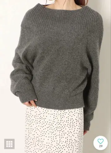 미사용 마이 스트라다 오프숄더 니트