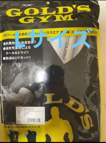 [새상품] 골드짐 탱크탑 실루엣 조 블랙 L사이즈