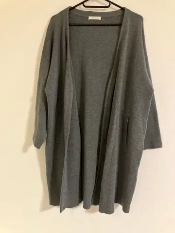 [ used ] 지나시스 그레이 긴팔 가디건 포켓 부착