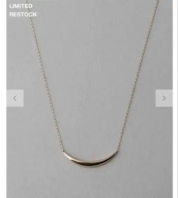 ete 온라인 한정판 크레센트 문 목걸이 PG 새상품급