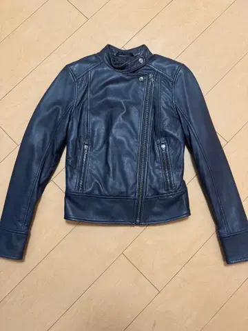 Gap 라이더스 네이비 가죽 자켓 XXS