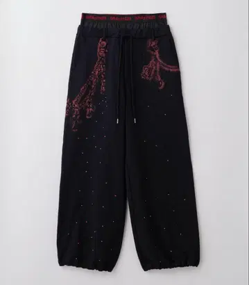 [ 새상품 초회 재고분 ] GRANCY 큐빅 레이어드 스웨트 팬츠 L