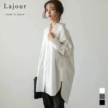Lajour 라 롱 셔츠 튜닉 블라우스 일본제