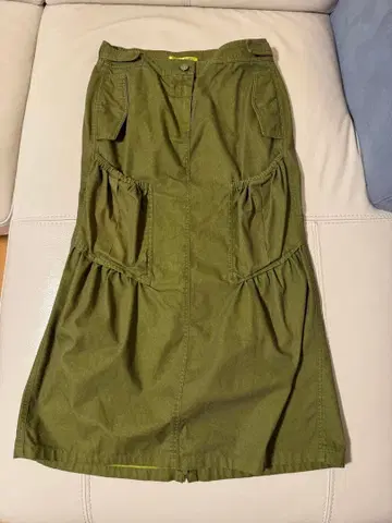 TheOpen Product 올리브 그린 타이트 스커트