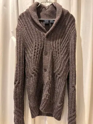[ A/X ARMANI EXCHANG ] 브라운 니트 가디건 M 사이즈