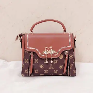 반짝이는 스톤 백조 디자인 백