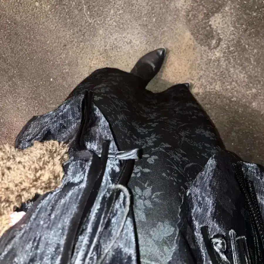 Silk Flower Long Skirt