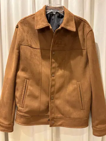 [ ZARA ] 브라운 스웨이드풍 자켓