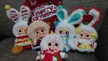 베이비 쓰리 크리스마스 봉제 인형 5체 세트