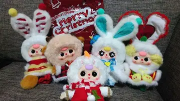 베이비 쓰리 크리스마스 봉제 인형 5체 세트