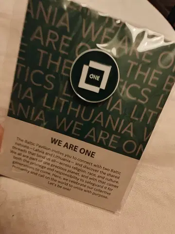 ONE 핀 배지 LITHUANIA Expo 2025 오사카 만국박람회