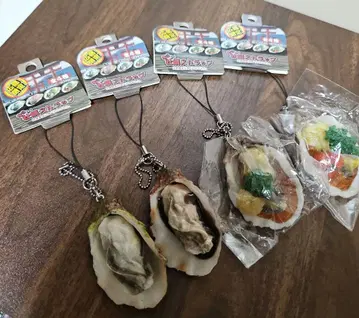 히로시마 한정 굴 스트랩 전 4종 컴플리트