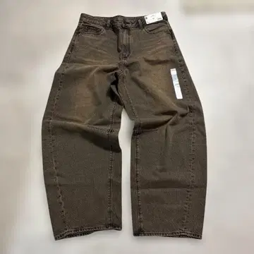 새상품 GU 배럴 레그 데님 청바지 XXL