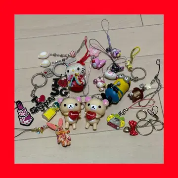 캐릭터 스트랩 세트 18개