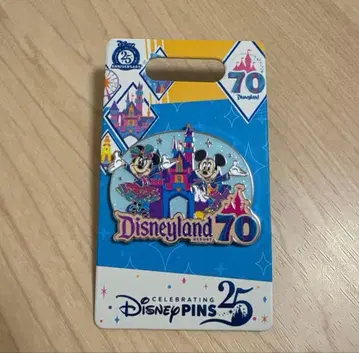 캘리포니아 디즈니 70주년 핀 배지 미키 미니