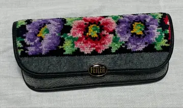 페이러 꽃무늬 자수 안경 케이스