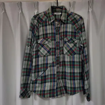 새상품급 하리란 중소매 플란넬 셔츠 HRM 할리우드 런치 마켓