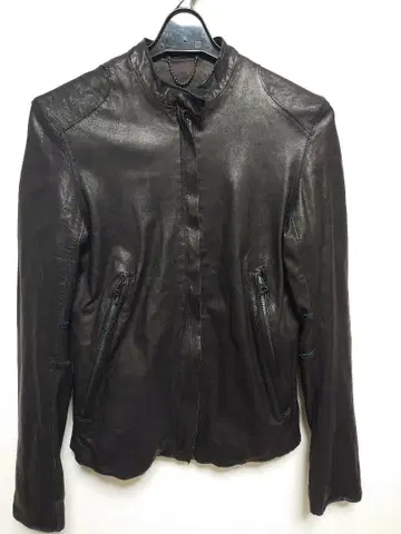 새상품급 sisii 워셔블 레더 자켓 블랙 소가죽 XXS 컴팩트