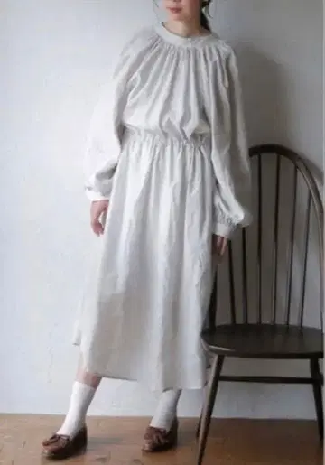 PUR 리투아니아 린넨 원피스 이케다 이즈미