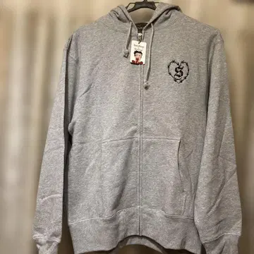 SCWEAR 베티 부프 후드 부착 후드티 그레이