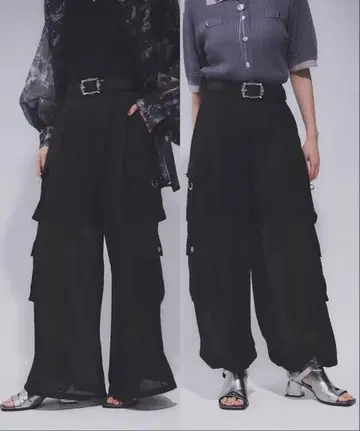 미사용 택 포함 HARE 2WAY 시어 디자인 카고 팬츠
