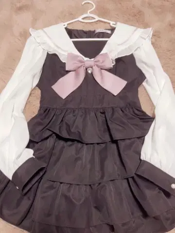 Ank Rouge 프린세스 세일러 티어드 Set up-블랙