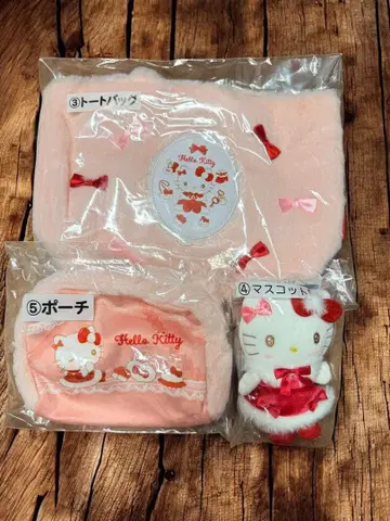 산리오 복권 헬로키티 토트백 파우치 마스코트 세트