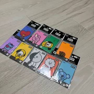 (낱개 판매) 한국 BT21 캐릭터 교통카드