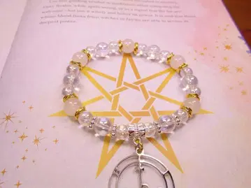 마법의 부적 팔찌 엔젤 아우라 무지개 크리스탈 바람의 정령