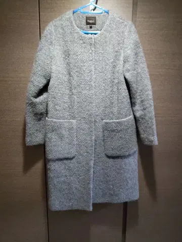 BEAMS demi luxe 데밀룩스 그레이 보아풍 롱 코트