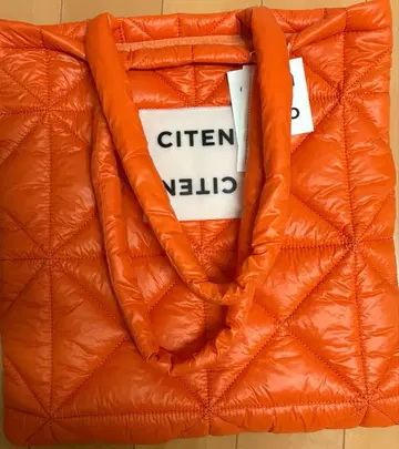 새상품 시텐 패디드 토트백 오렌지