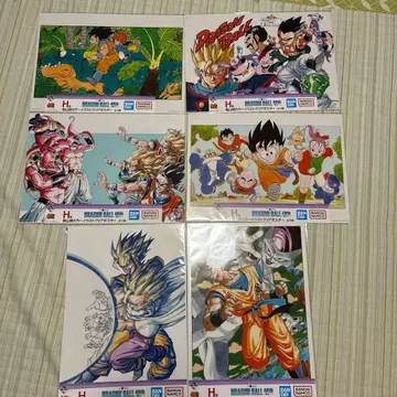 드래곤볼 제일복권 H상 포스터 드래곤볼 A4 포스터 6장 세트