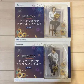 GIGO 한정판 진격의 거인 빅 디오라마 아크릴 피규어 리바이 엘렌