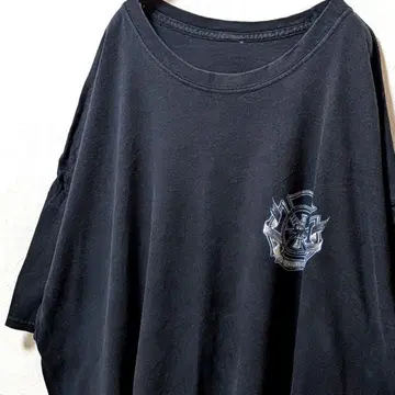 발로 서비스 오너 로고 티셔츠 블랙 구제 의류