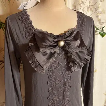 미사용 택 포함 axes 빅 리본 티셔츠