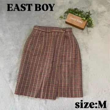 [ EAST BOY ] 이스트 보이 ( M ) 체크 무늬 미디 스커트