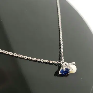 [ e.m. ] 지르코니아 펄 실버 목걸이 (세미 오더 제품)