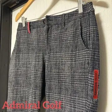 [ 새상품급 ] 어드미럴 골프 여성용 팬츠 체크 골프웨어 가을/겨울 보온