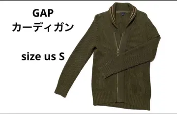 GAP 남성용 가디건 S 카키 집업 숄카라 니트
