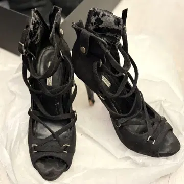 로즈 에센스 힐 gothic vkei 레이스업 고딕