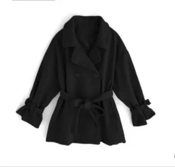 옷깃 2way 숏 기장 코트