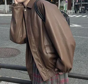 ciaopanic 빈티지 오버 사이즈 페이크 가죽 자켓 M