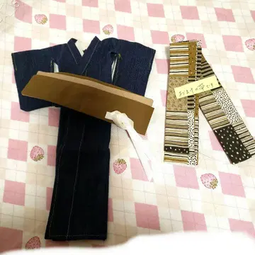 브라이스 기모노 데님 기모노와 오비 오비 1개 증정