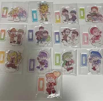 오소마츠 6쌍둥이 아크릴 스탠드 전종 컴플리트 캔두 100엔샵