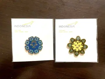 박람회 인도네시아 핀 배지 2개 세트 EXPO 2025