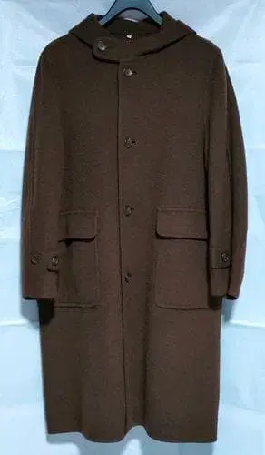 MUJI Labo 캐시미어 혼방 더플 코트 브라운 M 사이즈