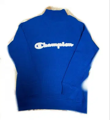 Champion 파란색 로고 스웨터 X-Small