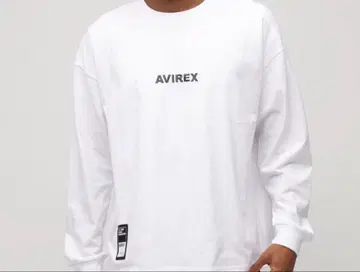 [정품 보증] AVIREX 화이트 T셔츠 M 사이즈