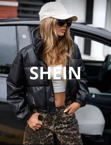 새상품급 SHEIN 다운 자켓 아우터 블랙