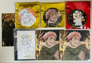 주술회전 할로윈 홀로그램 캔뱃지 폴라샷 유우지